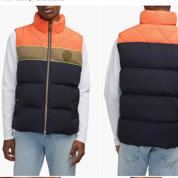 NEW SCOTCH & SODA Ovela Mixed Media Quilted Vest for men 1225 4m2 - Picture 1 of 4